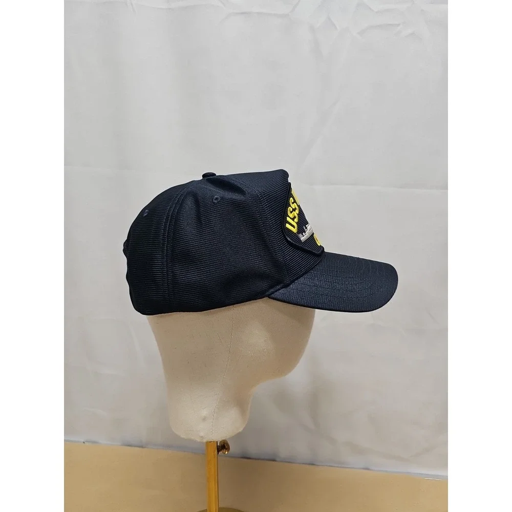 USS Normandy CG60 Navy‎ Ship Hat Blue Snapback Baseball Cap Made in USA